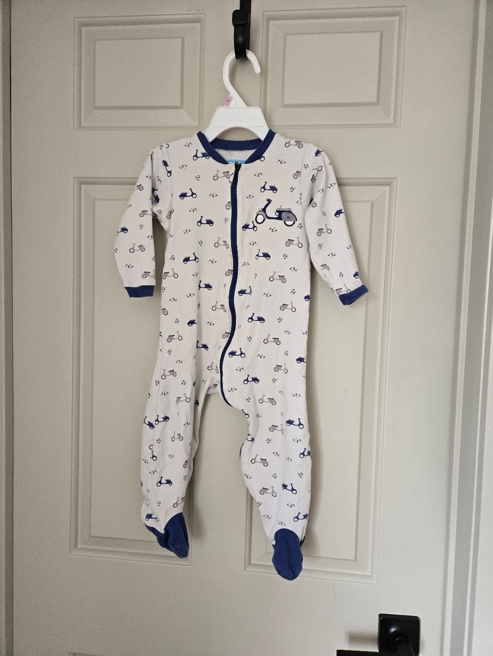 Tuffy 2 Way Sleeper With Moped / Motorcycle / Scooter Print 18 M